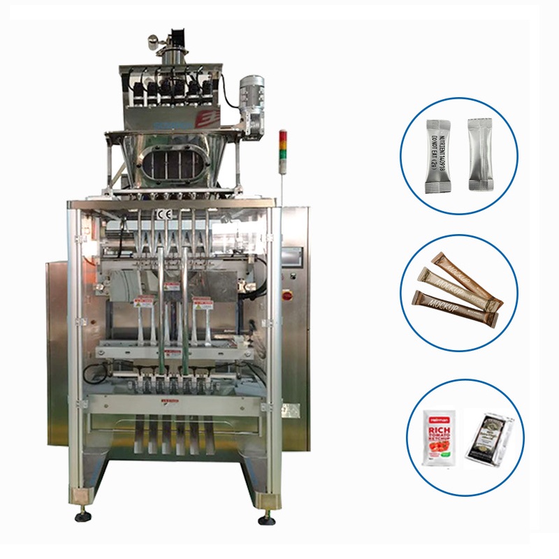 Coffee-Mate Powder Multi Lane Strip Sachet Packing Machine Automatic ...